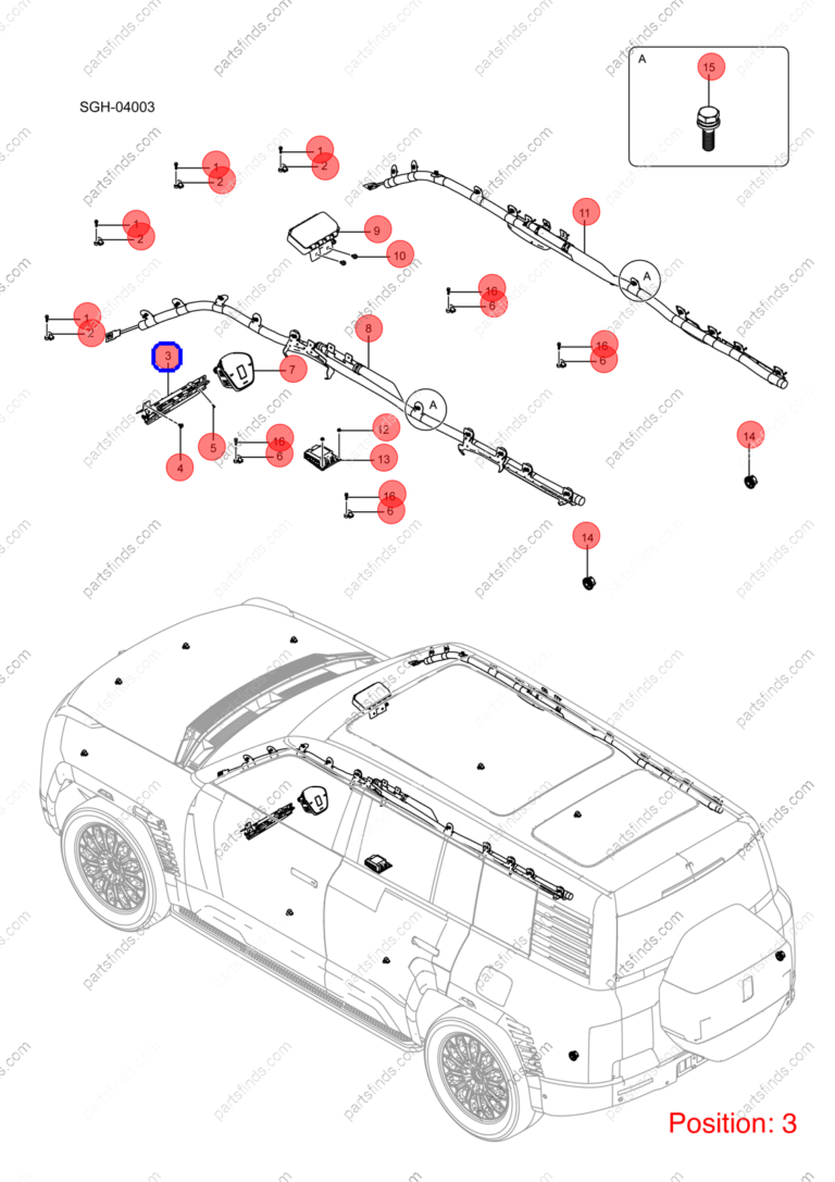 14594920-00|1459492000 | Knee airbag | BYD parts | SGH-5850300P-00ZAN | SGH5850300P00ZAN | YANGWANG U8 | YANGWANG U8 PHEV | YANGWANG U8 HYBRID | PartsFinds