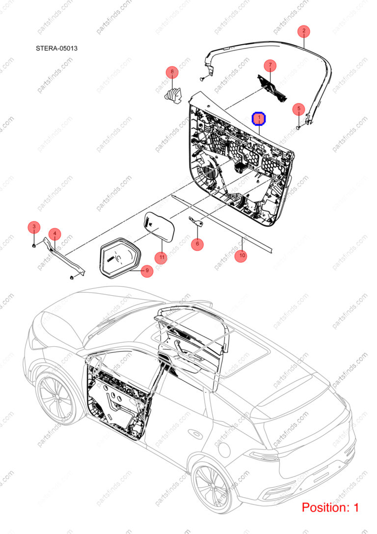 14598801-00|1459880100 | Door panel | BYD parts | STHA-6102100D-D3DY | STHA6102100DD3DY | Tang EV | PartsFinds