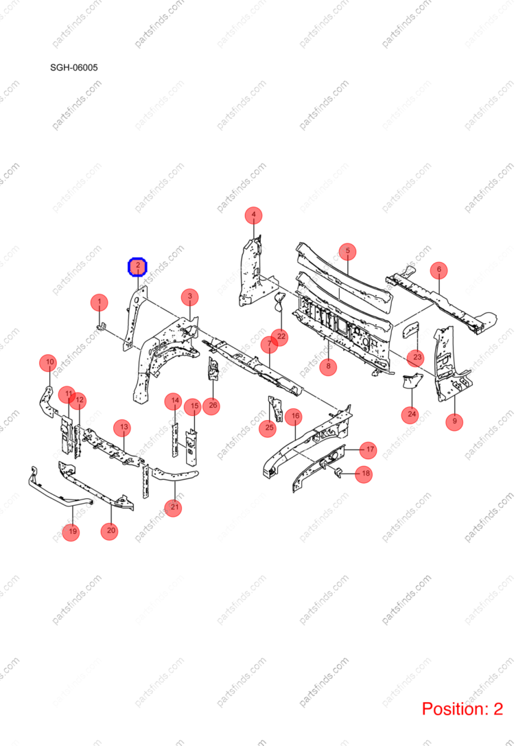 14613000-00|1461300000 | Main beam outer panel | BYD parts | SGH-5301569/70 | SGH530156970 | YANGWANG U8 | YANGWANG U8 PHEV | YANGWANG U8 HYBRID | PartsFinds