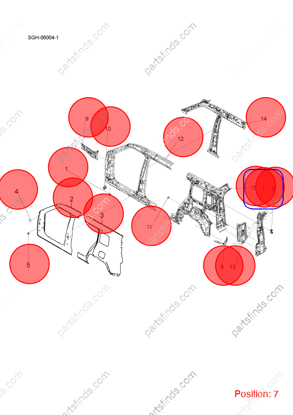 14613040-00|1461304000 | Rear taillight sand plate | BYD parts | SGH-5401249/70 | SGH540124970 | YANGWANG U8 | YANGWANG U8 PHEV | YANGWANG U8 HYBRID | PartsFinds