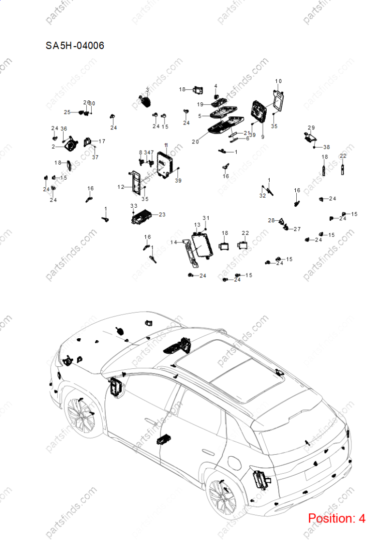 14732641-00|1473264100 | Driving recorder | BYD parts | SA5H-3776940 | SA5H3776940 | Han EV | Song PLUS EV | Song PLUS DM-i | PartsFinds