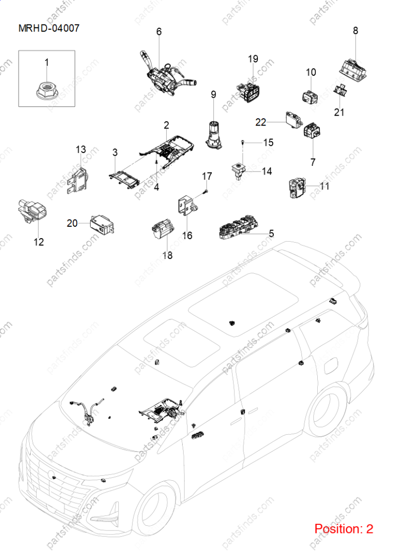 14836123-00|1483612300 | Shift lever trim panel | BYD parts | MREB-1703040K | MREB1703040K | DENZA D9 DM-i | DENZA D9 PHEV | DENZA D9 Hybrid | PartsFinds