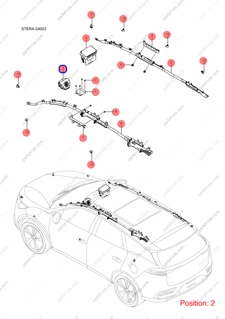 14897015-00|1489701500 | Main airbag | BYD parts | STHPA-5820100B-00ZA6 | STHPA5820100B00ZA6 | Tang EV | PartsFinds