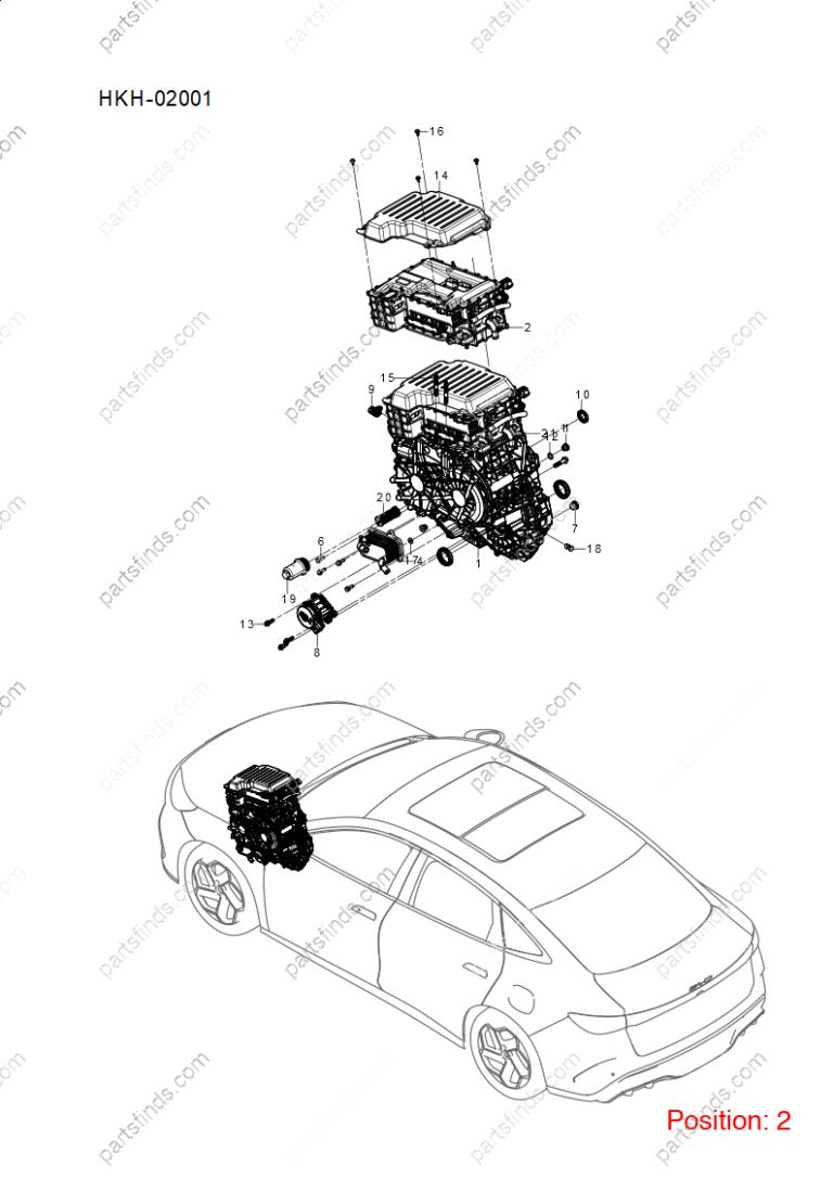 15140108-00|1514010800 | Electric motor electronic device | BYD parts | SA3HV-2142700 | SA3HV2142700 | Song PLUS DM-i | PartsFinds