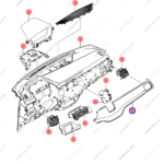 15278419-00|1527841900 | Instrument panel trim | BYD parts | SA3HK-5306004C-00E3 | SA3HK5306004C00E3 | Song PLUS EV | PartsFinds