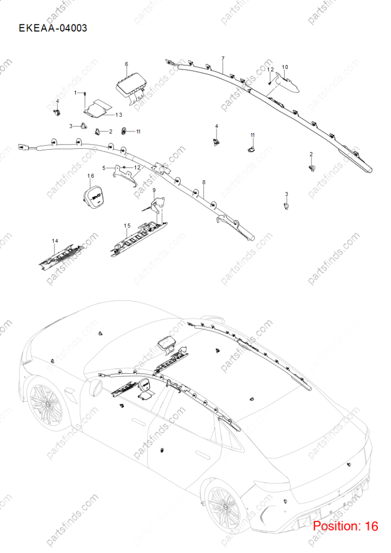 15447380-00|1544738000 | Main airbag | BYD parts | EKEAA-5820100P-00LC9 | EKEAA5820100P00LC9 | Seal EV | PartsFinds