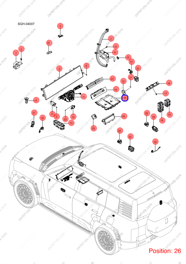 15475135-00|1547513500 | Wireless charger | BYD parts | SGE-3725200-00ZAW | SGE372520000ZAW | YANGWANG U8 | YANGWANG U8 PHEV | YANGWANG U8 HYBRID | PartsFinds