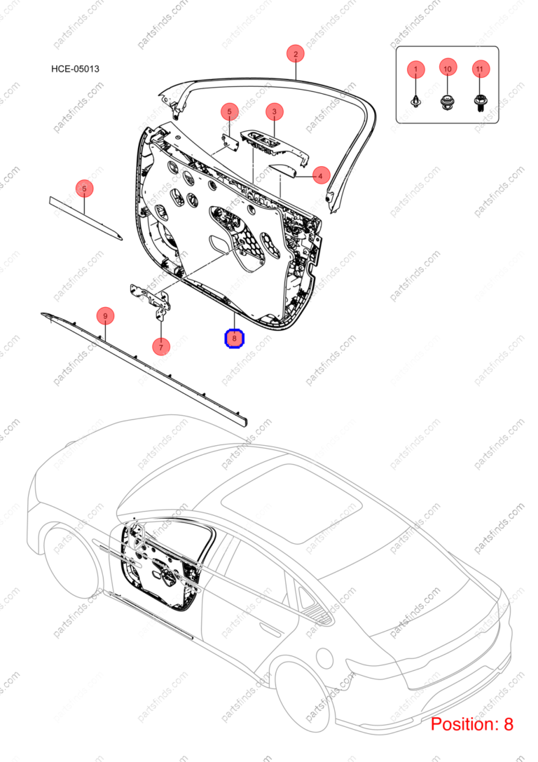 15564069-00|1556406900 | Door panel | BYD parts | HC-6102200D-D1ZA6 | HC6102200DD1ZA6 | Han EV | PartsFinds
