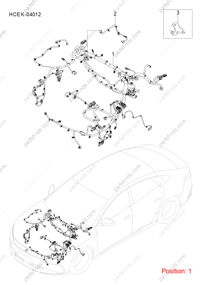 15646603-00|1564660300 | Engine wiring harness | BYD parts | HCEMB-4011100A | HCEMB4011100A | Han EV | PartsFinds