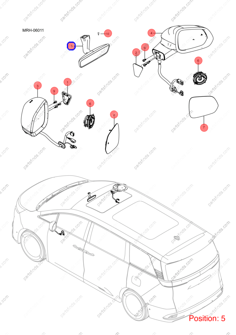 15762234-00|1576223400 | Interior mirror | BYD parts | MRHD-8201100-D1YAY | MRHD8201100D1YAY | DENZA D9 DM-i | DENZA D9 PHEV | DENZA D9 Hybrid | PartsFinds