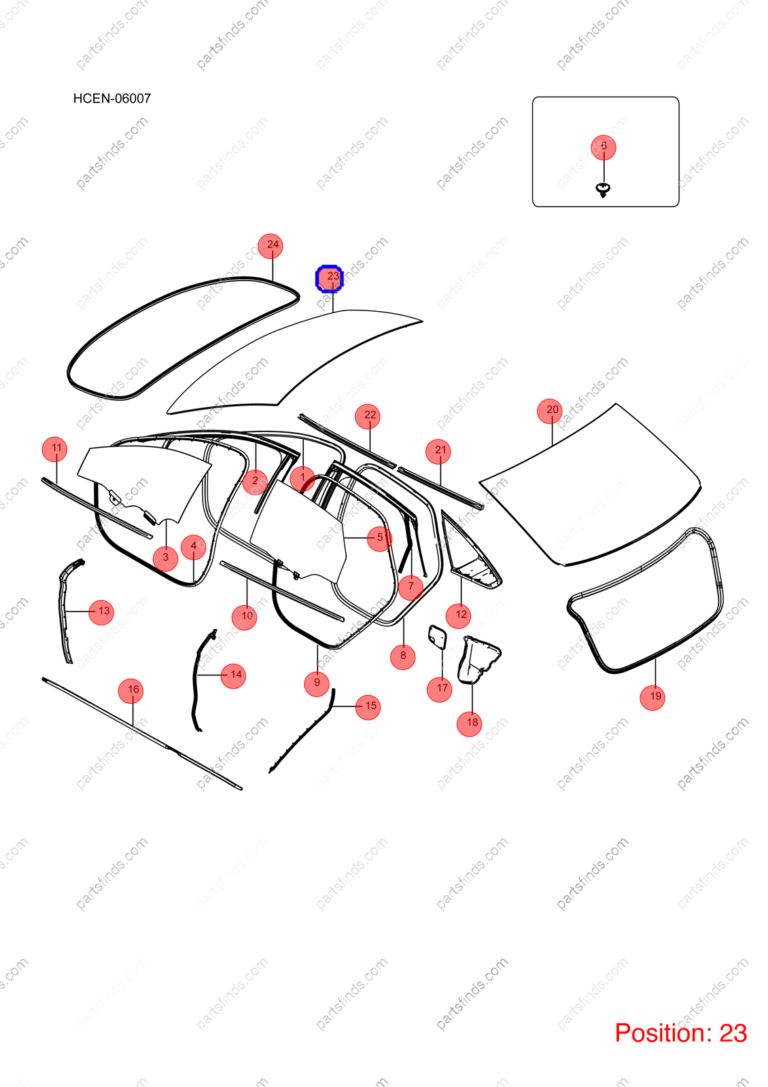 15781983-00|1578198300 | Windshield | BYD parts | HC-5206010SF | HC5206010SF | Han EV | PartsFinds