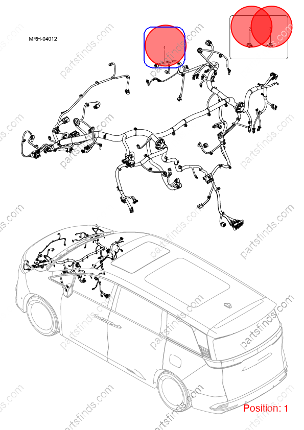 15895338-00|1589533800 | Engine wiring harness | BYD parts | MRHF-4011100GZ | MRHF4011100GZ | DENZA D9 DM-i | DENZA D9 PHEV | DENZA D9 Hybrid | PartsFinds