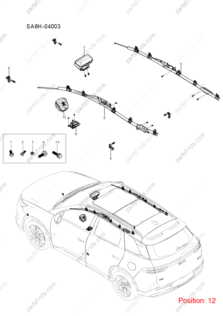 16120279-00|1612027900 | Main airbag | BYD parts | SA6H-5820100-00A7 | SA6H582010000A7 | Song PRO DM-i | PartsFinds