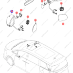 16386972-00|1638697200 | Reverse mirror assembly | BYD parts | MREB-8202100-D1 | MREB8202100D1 | DENZA D9 DM-i | DENZA D9 PHEV | DENZA D9 Hybrid | PartsFinds