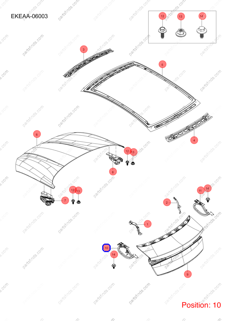 16759092-00|1675909200 | Tailgate hinge | BYD parts | EKEAA-5606110/77 | EKEAA560611077 | Seal EV | PartsFinds