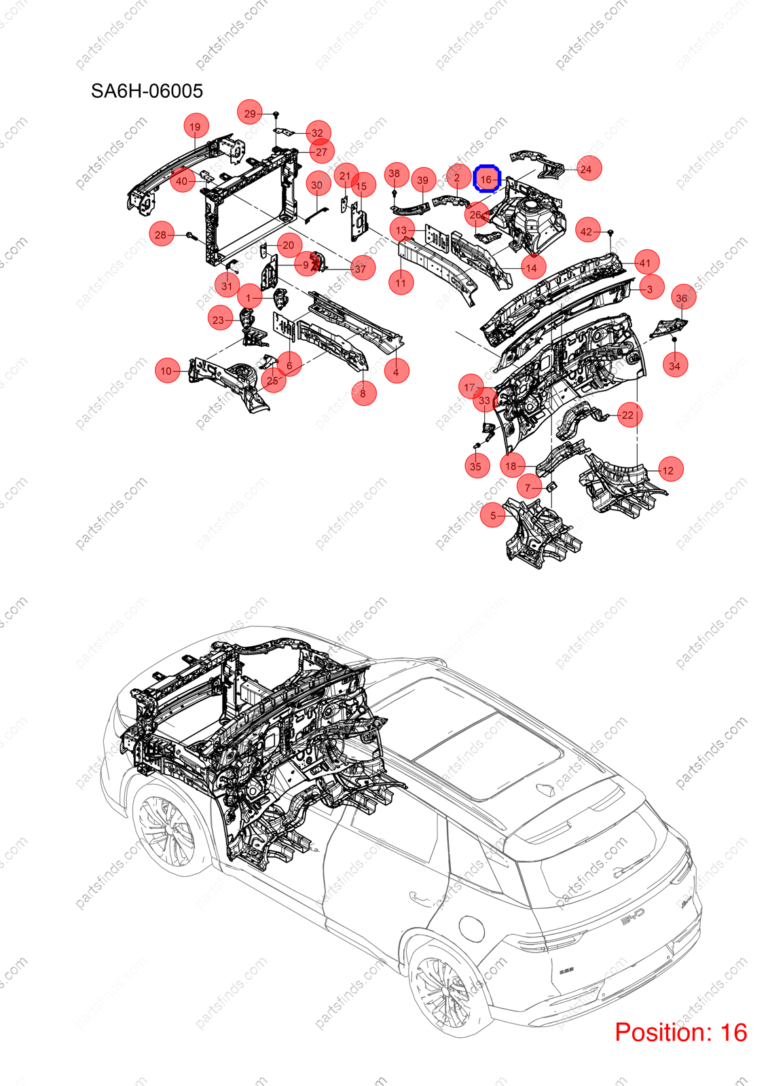 17344760-00|1734476000 | Wheel cover | BYD parts | SA6H-5301619/70 | SA6H530161970 | Song PRO DM-i | PartsFinds