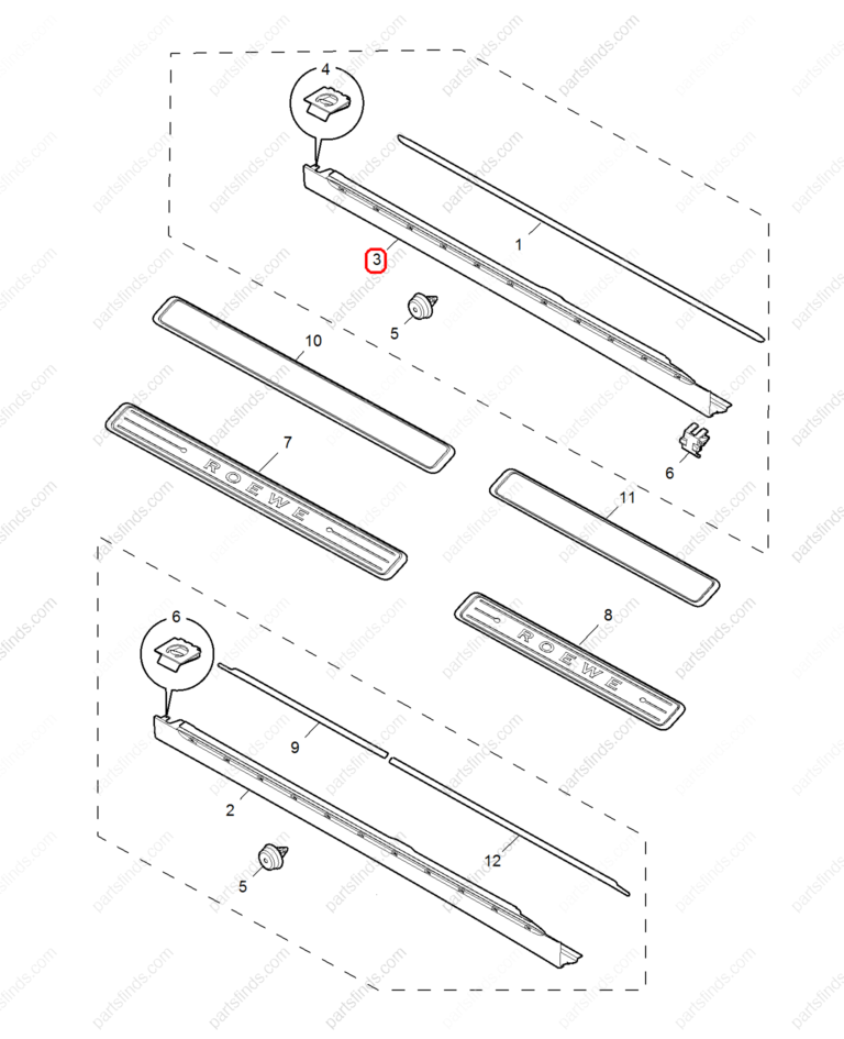 30000334|30000334 | Door Sill Cover | MG parts | | | MG6 | MG550 | PartsFinds