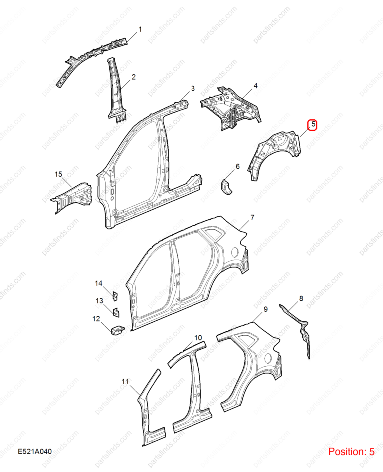 30154361SEPP|30154361SEPP | Fender Liner | MG parts | | | MG HS | PartsFinds