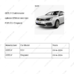 3016001300|3016001300 | Clutch master cylinder | GEELY parts | | | EC7 | Emgrand | PartsFinds