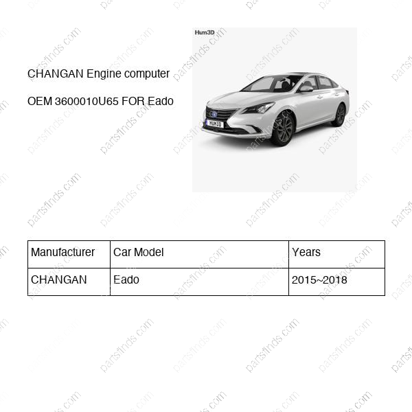 3600010-U65|3600010U65 | Engine computer | CHANGAN parts | H16015-0732 | H160150732 | Eado | PartsFinds