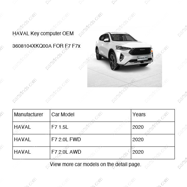 3608104XKQ00A|3608104XKQ00A | Key computer | HAVAL parts | | | F7 1.5L | F7 2.0L FWD | F7 2.0L AWD | PartsFinds 3608104XKQ00A|3608104XKQ00A | Key computer | HAVAL parts | | | F7 1.5L | F7 2.0L FWD | F7 2.0L AWD | PartsFinds