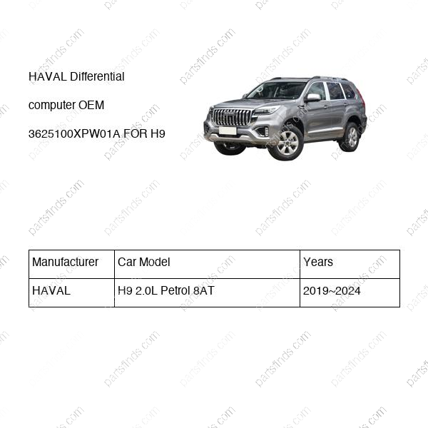 3625100XPW01A|3625100XPW01A | Differential computer | HAVAL parts | | | H9 2.0L Petrol 8AT | PartsFinds