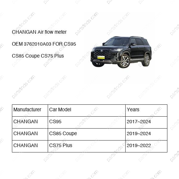 3762010-A03|3762010A03 | Air flow meter | CHANGAN parts | S401014-0700 | S4010140700 | CS95 | CS85 Coupe | CS75 Plus | PartsFinds 3762010-A03|3762010A03 | Air flow meter | CHANGAN parts | S401014-0700 | S4010140700 | CS95 | CS85 Coupe | CS75 Plus | PartsFinds