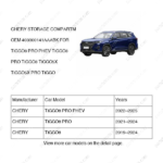 403000141AAABK|403000141AAABK | STORAGE COMPARTMENT | CHERY parts | | | TIGGO8 PRO PHEV | TIGGO8 PRO | TIGGO8 | PartsFinds
