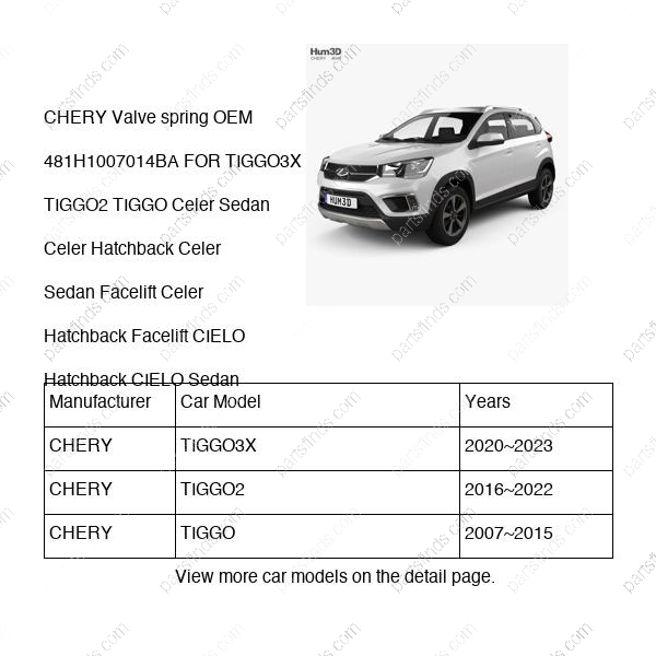 481H-1007014BA|481H1007014BA | Valve spring | CHERY parts | | | TIGGO3X | TIGGO2 | TIGGO | PartsFinds