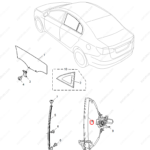 50011805|50011805 | Rear Left Door Window Regulator | MG parts | | | MG350 | MG5 | PartsFinds