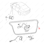 50012121|50012121 | Tailgate rubber strip | MG parts | | | MG350 | PartsFinds