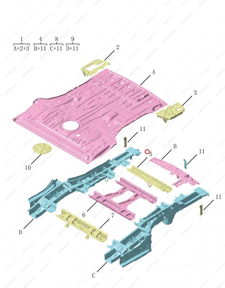 5015082900C15|5015082900C15 | Floor beam | GEELY parts | 6600044446C15 | 6600044446C15 | OKAVANGO | PartsFinds