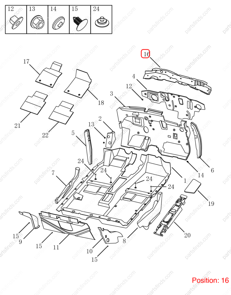 5017005000|5017005000 | Firewall insulation cotton | GEELY parts | 1018032859 | 1018032859 | Emgrand GT | PartsFinds