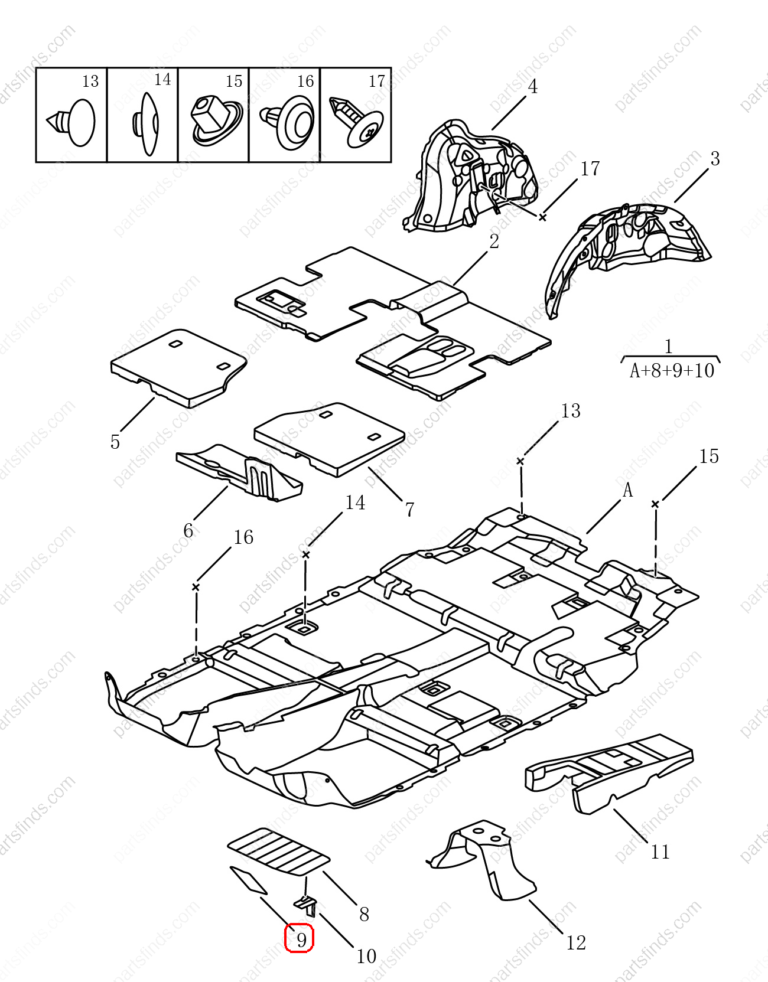 5017006500742|5017006500742 | Left footrest | GEELY parts | 101805445601742 | 101805445601742 | Emgrand X7 Sport | PartsFinds