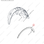 5035041700661|5035041700661 | Wheel eyebrow | GEELY parts | 101806276101661 | 101806276101661 | Emgrand X7 Sport | PartsFinds
