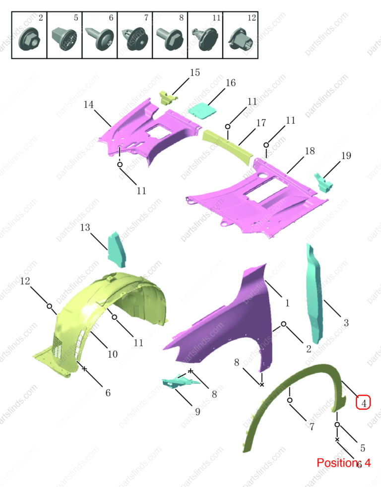 5035062400|5035062400 | Wheel eyebrow | GEELY parts | 6600211598 | 6600211598 | Tugella | PartsFinds
