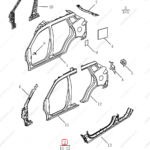 5038016700C15|5038016700C15 | Side panel | GEELY parts | 101203061601C15 | 101203061601C15 | Emgrand X7 Sport | PartsFinds