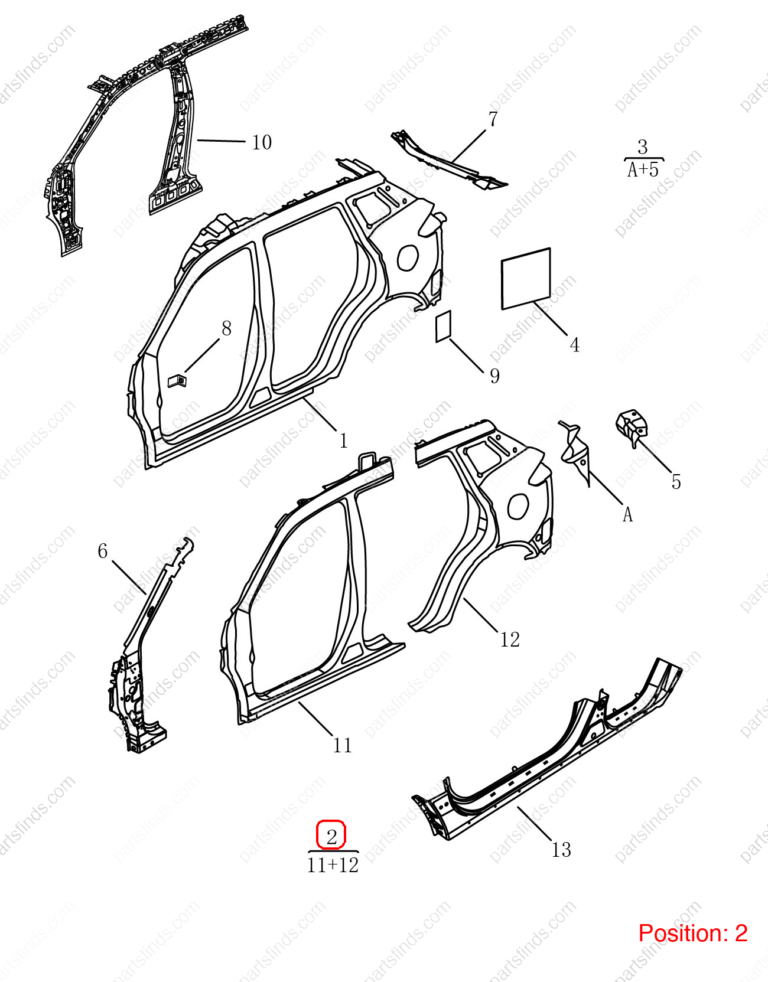 5038044400C15|5038044400C15 | Side panel | GEELY parts | 101203061651C15 | 101203061651C15 | Emgrand X7 Sport | PartsFinds