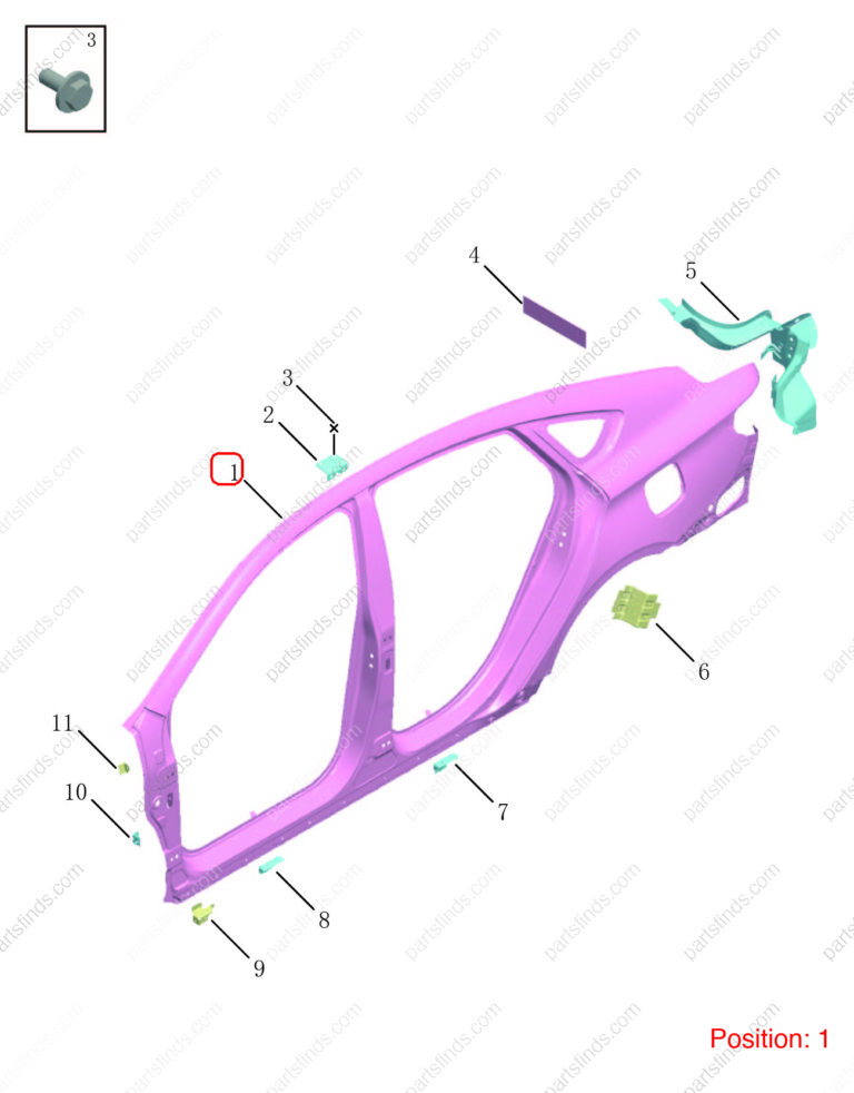 5038055300C15|5038055300C15 | Side panel | GEELY parts | 101203753101C15 | 101203753101C15 | Binrui | PartsFinds