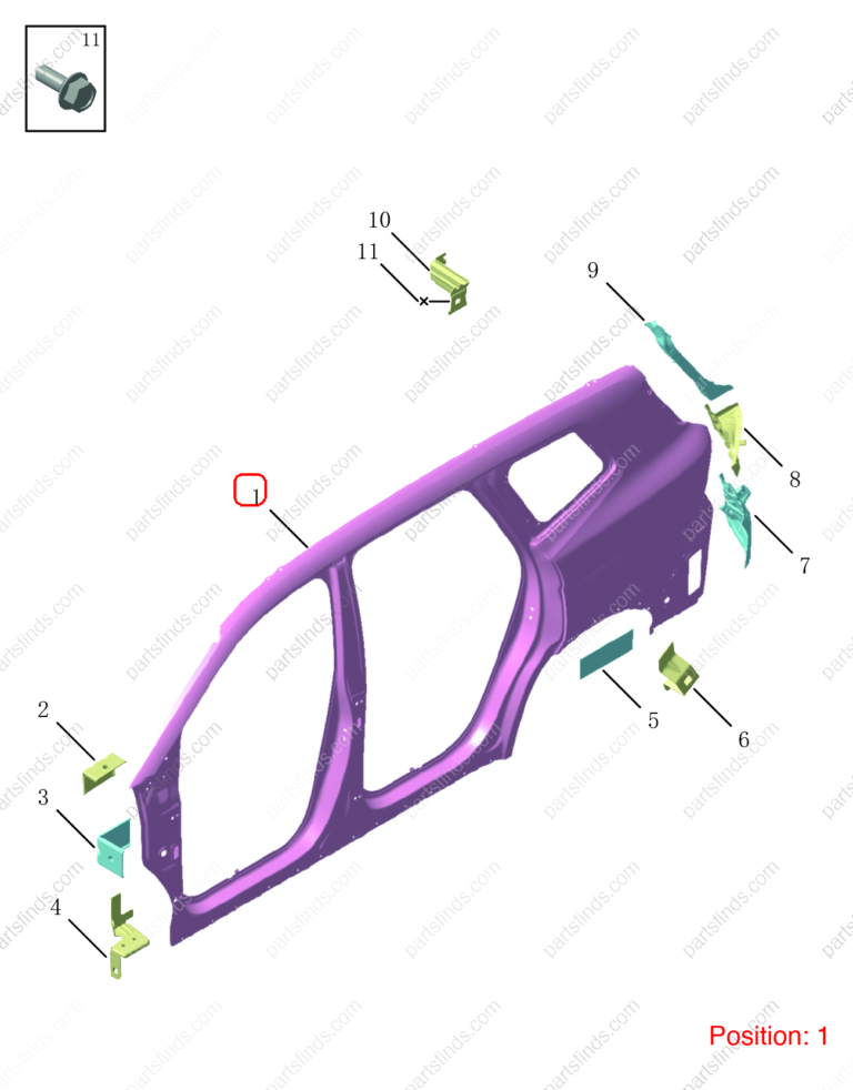5038080200C15|5038080200C15 | Side panel | GEELY parts | 6600043183C15 | 6600043183C15 | OKAVANGO | PartsFinds