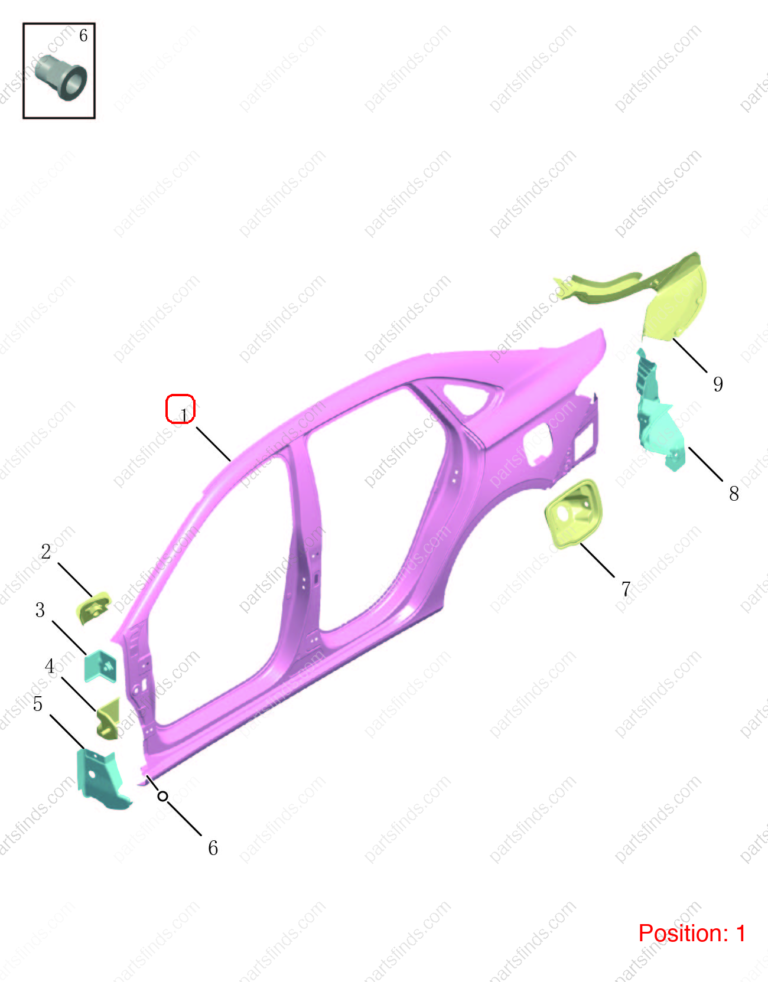 5038093900C15|5038093900C15 | Side panel | GEELY parts | 8889511099C15 | 8889511099C15 | Emgrand | PartsFinds