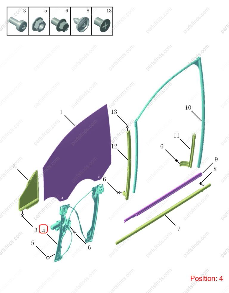 5079084400|5079084400 | Rear Left Door Window Regulator | GEELY parts | 6600057238 | 6600057238 | OKAVANGO | PartsFinds