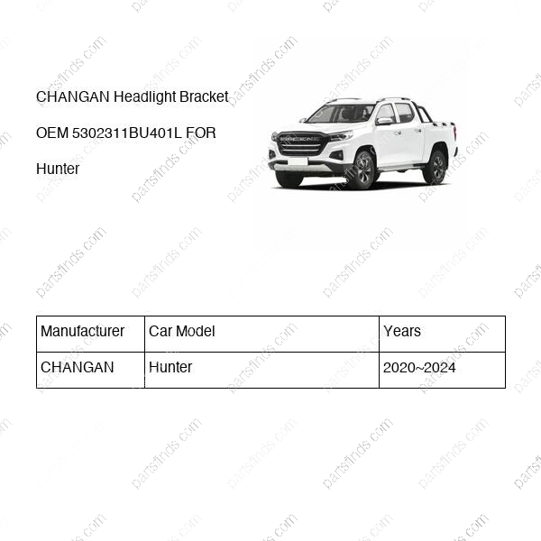 5302311-BU401L|5302311BU401L | Headlight Bracket | CHANGAN parts | | | Hunter | PartsFinds