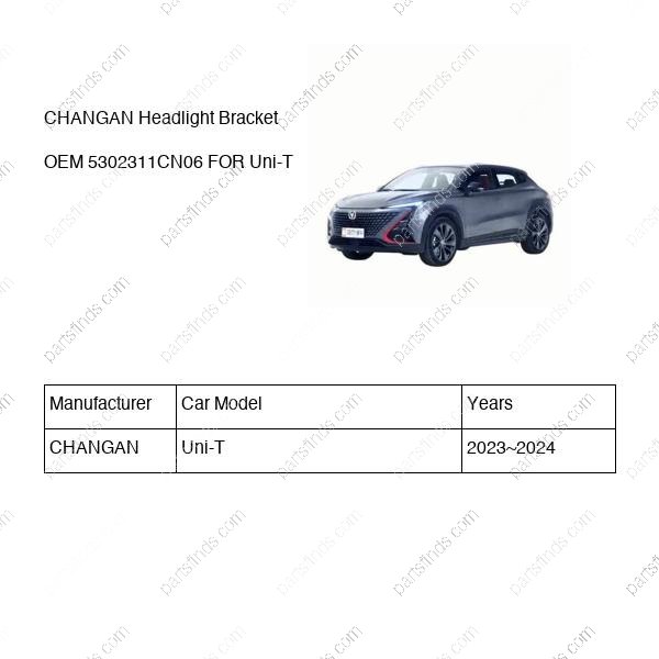 5302311-CN06|5302311CN06 | Headlight Bracket | CHANGAN parts | S202F270209-4102 | S202F2702094102 | Uni-T | PartsFinds