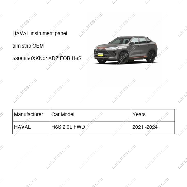 5306650XKN01ADZ|5306650XKN01ADZ | Instrument panel trim strip | HAVAL parts | | | H6S 2.0L FWD | PartsFinds