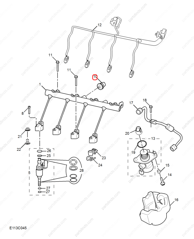 55492824|55492824 | Fuel pressure sensor | MG parts | | | MG ZS | RX5 | MG HS | PartsFinds