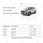 5604500AKZ16A86|5604500AKZ16A86 | Spare tire upper cover panel | HAVAL parts | | | M6 6MT | M6 6AT | M6 7AT | PartsFinds