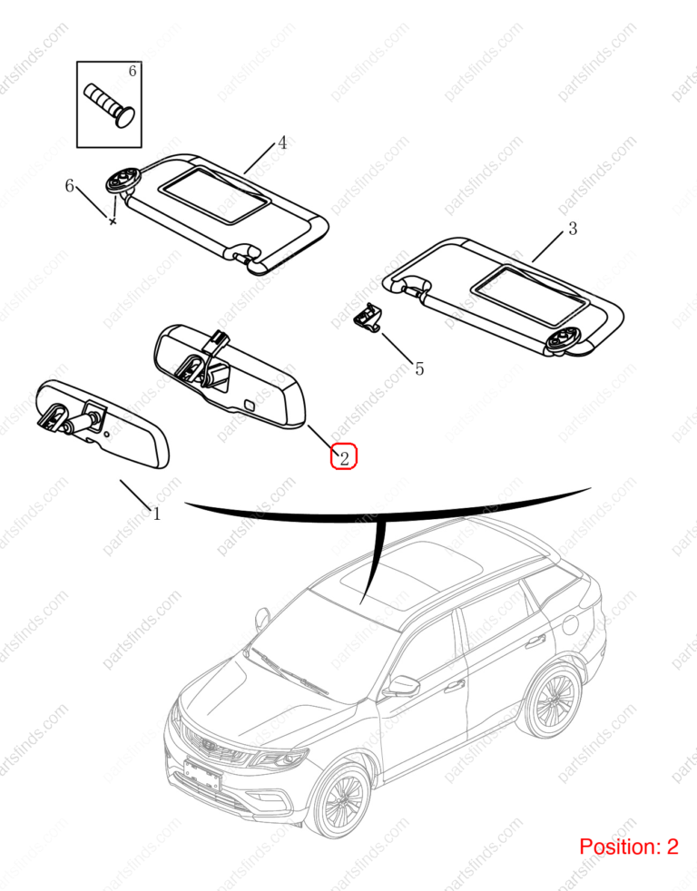 6015003800|6015003800 | Interior mirror | GEELY parts | 1018054859 | 1018054859 | Emgrand X7 Sport | PartsFinds