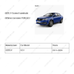 6015010000|6015010000 | Sunroof sunshade | GEELY parts | | | GC7 | PartsFinds