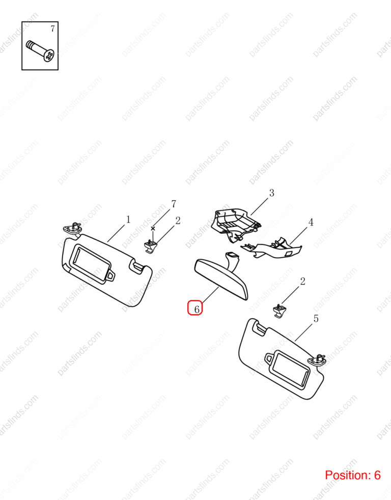 6015016700742|6015016700742 | Interior mirror | GEELY parts | 101803974101742 | 101803974101742 | Binrui | PartsFinds